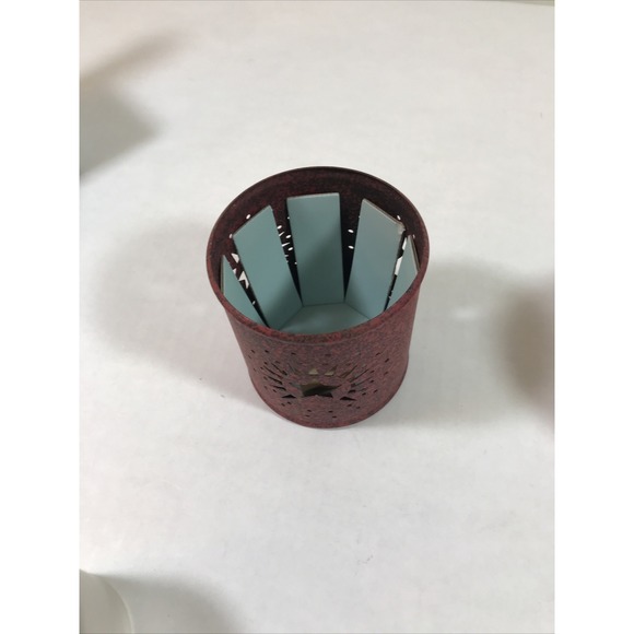 Partylite Early American Look Candle Holders Set Red‎ - Picture 5 of 8